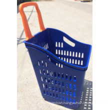 Shopping Baskets with Two Wheels